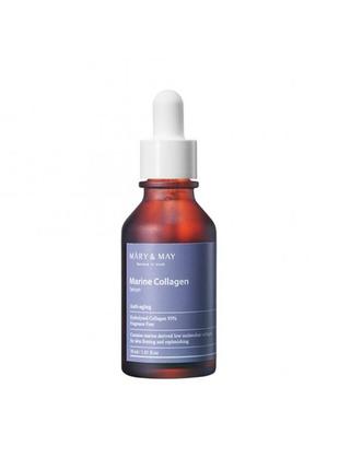 Высококонцентрированный серум с коллагеном mary & may marine collagen serum1 фото