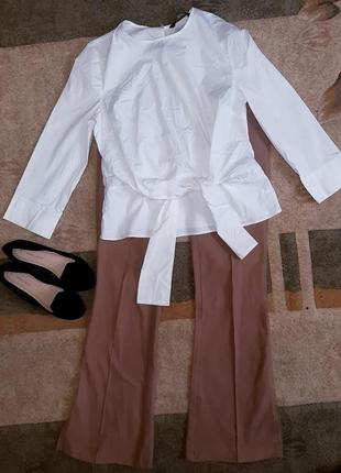 Блуза коттон  zara🤍🤍🤍