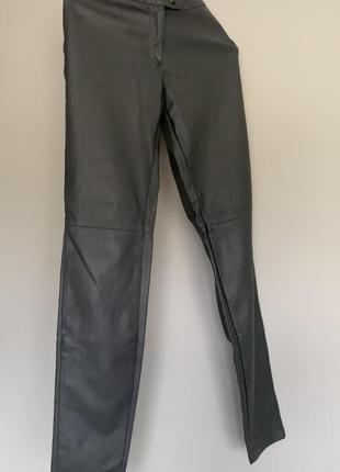 Шкіряні штани 36-38 h&m