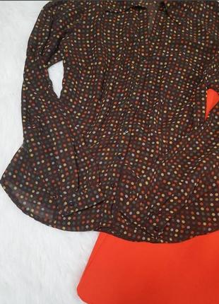 Блузка в різнобарвний горошок горох3 фото