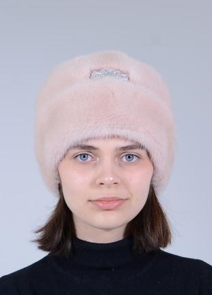 Женская меховая норковая шапка