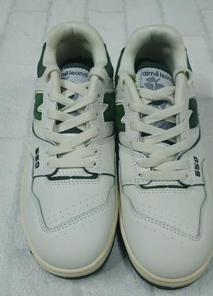Кроссовки белые  с зелёным New balance 997h womens incense gold athletic casual lifestyle sneakers3 фото