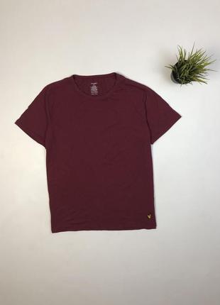 Футболка lyle & scott красная l