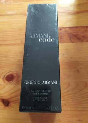 Armani code мужская парфюмированная вода