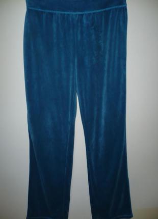 Штаны велюр цвет бирюза