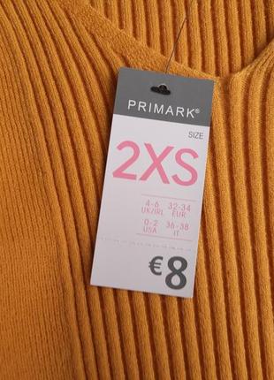 Джемпер в рубчик помаранчевого кольору primark6 фото