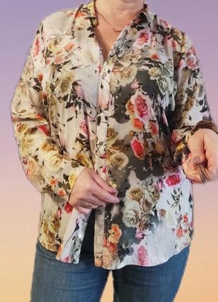 Рубашка с нежным цветочным принтом от бренда  river island6 фото