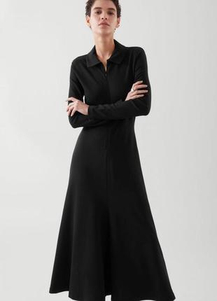 Платье с длинным рукавом на молнии cos