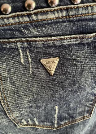 Женские джинсы guess низкая посадка с заклёпками2 фото
