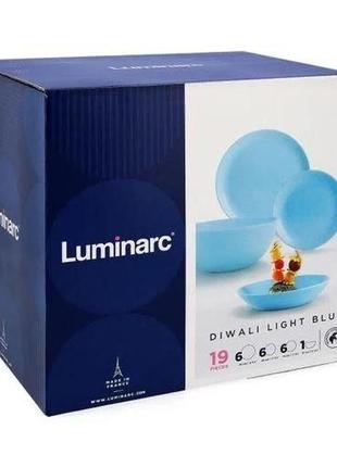 Столовый сервиз luminarc diwali light blue1 фото