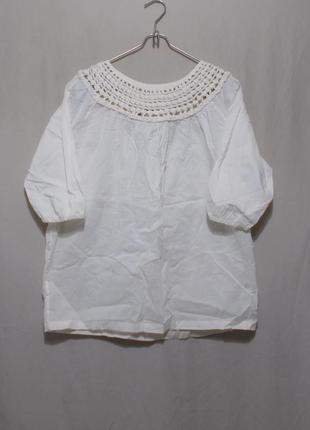 Новая блуза туника оверсайз кремовая 'karen by simonsen' 48-50р1 фото