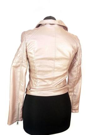 Куртка косуха hestovrivo. яркий розовый цвет.5 фото