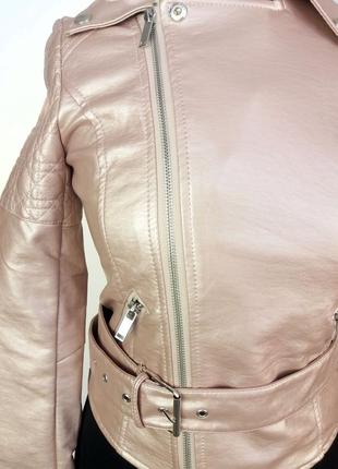 Куртка косуха hestovrivo. яркий розовый цвет.6 фото