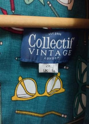 Продам новое винтажное платье collectif vintage (лондон) большой размир4 фото