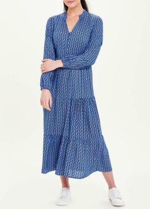 Прекрасное ярусное платье миди papaya