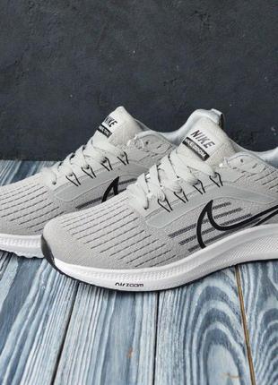 Nike zoom, світло-сірі, сітка літні чоловічі кросівки, летние мужские кроссовки найк6 фото