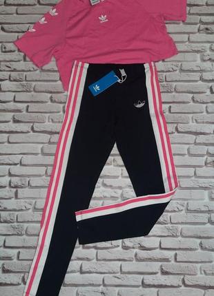 Женские спортивные лосины леггинсы тайтсы adidas original. новые!