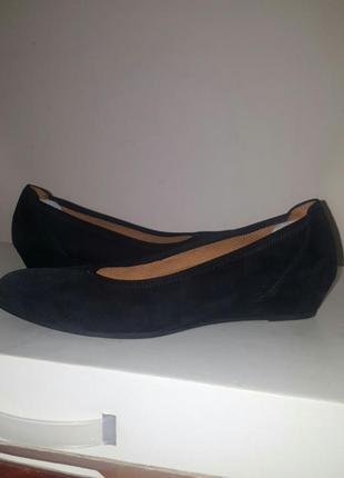 Балетки на танкетке замша р.39_40   gabor,полнота 7