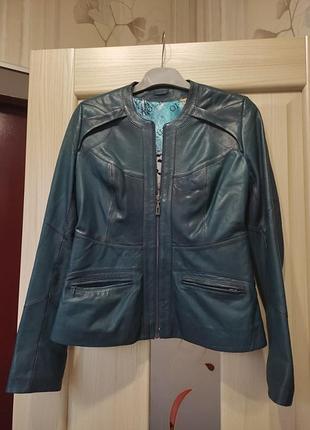 Пиджак кожаный европейский 42