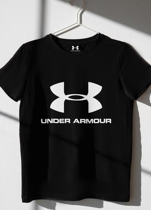 Женская футболка оверсайз oversize under armour андер армор чёрная