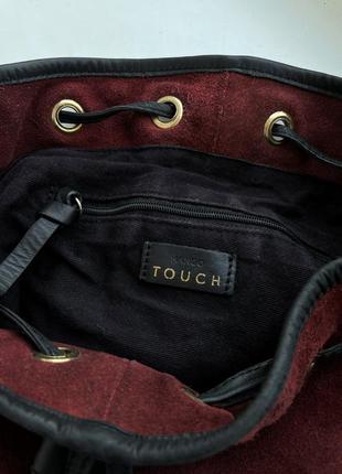 Кожаная сумка мешок mango замшевая, натуральная кожа шоппер