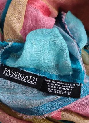 Шарф з шовком італійського бренду passigatti (пасігатті)9 фото