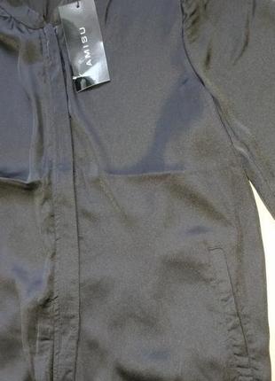 Новая женская тонкая чёрная летняя куртка ветровка пиджак накидка new yorker7 фото