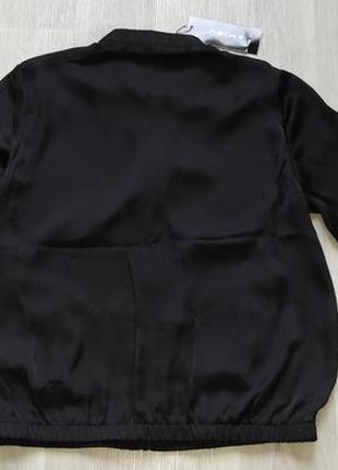 Новая женская тонкая чёрная летняя куртка ветровка пиджак накидка new yorker9 фото