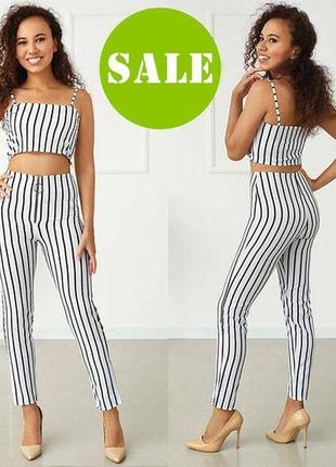 Летний брючный костюм с топом