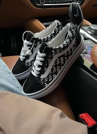 Чоловічі кеди vans old skool black white 40-41-42-43-444 фото