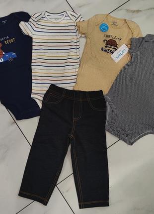 Пакет новых вещей 5шт carter's 12-18 мес 1-1,5г (80-86см)