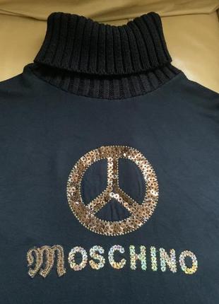 Гольф свитер moschino, чёрный2 фото