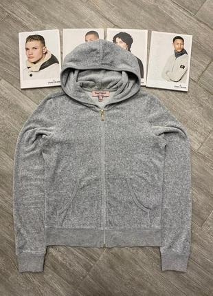 Велюрове худі juicy couture velour zip hoodie “keep it juicy”