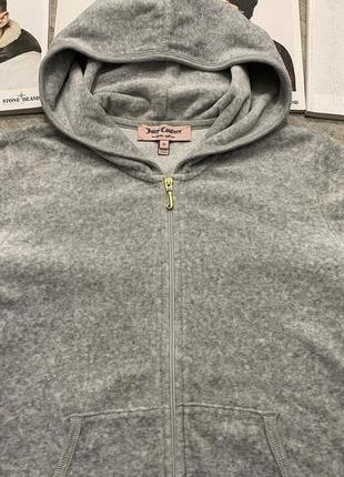 Велюровое худи juicy couture velour zip hoodie “keep it juicy”3 фото