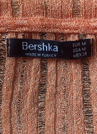 Оранжевый топ bershka на пуговицах4 фото