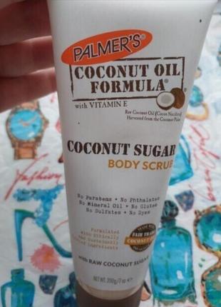 Кокосовый скраб для тела palmers coconut sugar scrub body1 фото