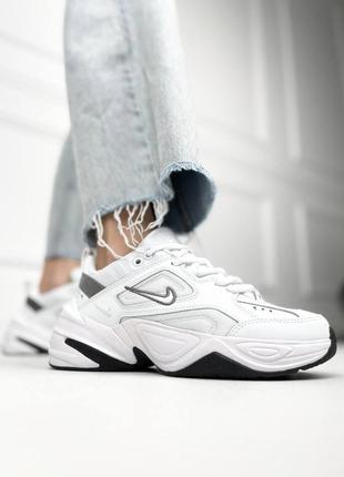 Nike m2k tekno ‘white grey’3 фото