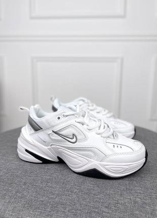 Nike m2k tekno ‘white grey’9 фото
