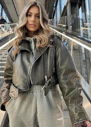 В наявності❗️оригінал❗️art.4341/826  невловима куртка, вінтаж косуха zara кожанка нова колекція5 фото