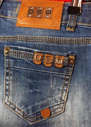 Шорты джинсовые р 36-38 синие брендовые5 фото