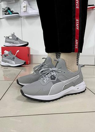 Мужские летние серые кроссовки в сетку puma opti fit 🆕 спортивные пума