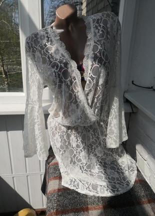 Пляжное ажурное платье5 фото