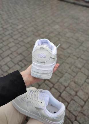 Женские кроссовки nike air force 1 shadow white5 фото