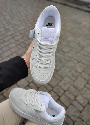 Женские кроссовки nike air force 1 shadow white2 фото