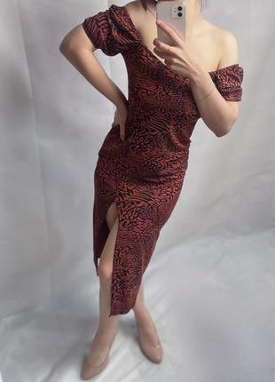 Платье миди с разрезом missguided6 фото