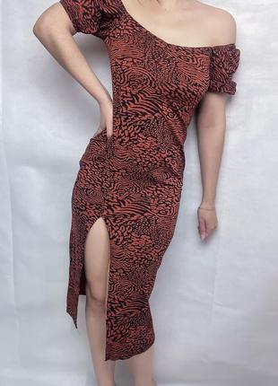 Платье миди с разрезом missguided4 фото