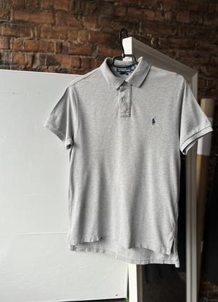Polo by ralph lauren men’s gray short sleeve polo shirt поло