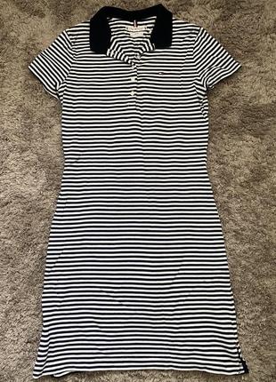Платье поло от tommy AW0AW11164 hilfiger, оригинал в полоску