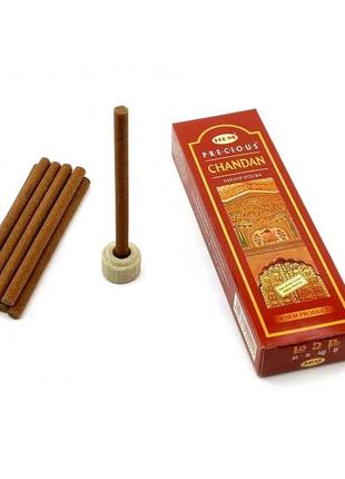 Precious chandan dhoop (коштовний сандал) 25 г (hem) безосновні пахощі