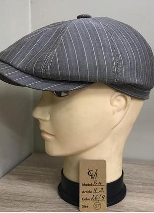 Кепка мужская восьмиклинка хулиганка 8 клинка comfort heads весенняя летняя джинсовая хлопок синяя